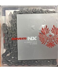 CADENA SRAM NX EAGLE 12V. 126 Eslabones plata  
